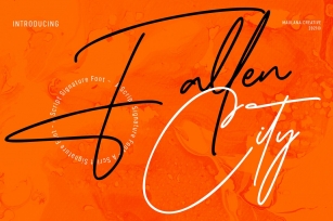 Fallen City Signature Font Download