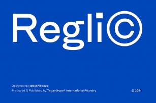 TG Reglic-Save 80% Font Download