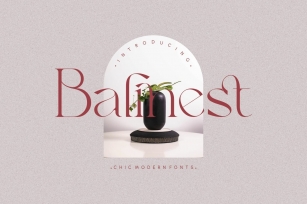 Balinest _ chic modern Font Download