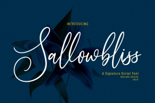 Sallowbliss Cursive Script Font Download