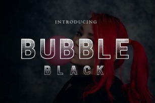 Bubble Black Font Download