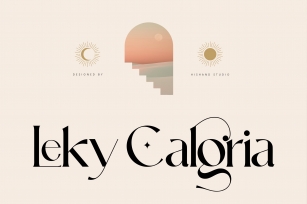 Leky Calgria Elegant Serif Font Download