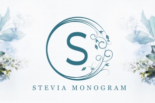 Stevia Monogram Font Download