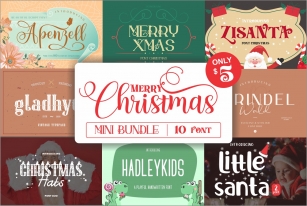 Mini Bundle for Merry Christmas Font Download