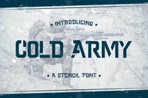 Cold Army – A Stencil Font Font Download
