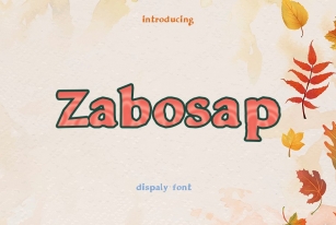Zabosap Font Download