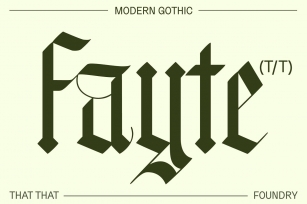 Fayte Modern Gothic Blackletter Font Download