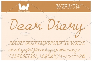 Dear Diary font Font Download