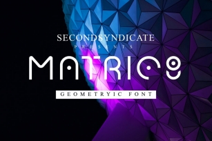 Matric8 - Geometric Font Font Download