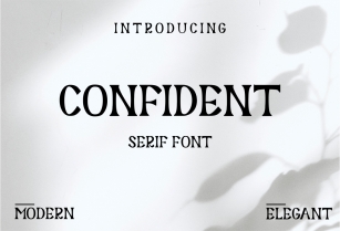 Confident Font Download