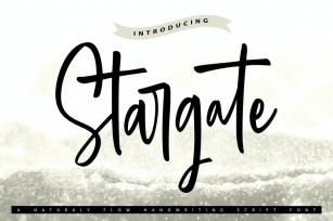 Stargate | Handwriting Script Font Font Download
