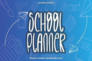 School Planner Font Download