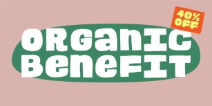 Organic Benefit Font Download