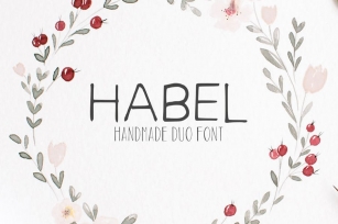 Habel Duo Handmade Font Font Download