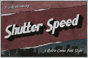 Shutter Speed – A Retro Comic Font Font Download