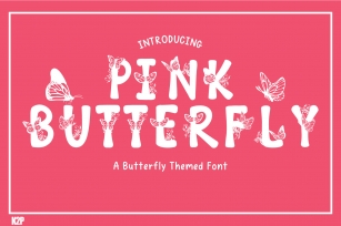 Pink Butterfly Font Download
