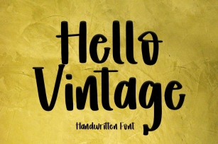 Hello Vintage Font Download