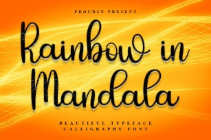 Rainbow In Mandala Font Download