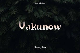 Vakunow Font Download