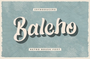 Baleho – Retro Brush Font Font Download