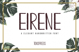 Eirene - Girly font Font Download