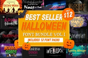 Best Seller Halloween Bundle Vol. I Font Download
