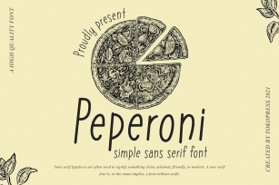 Peperoni – Handwritten Cute font Font Download