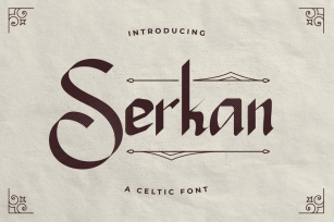 Serkan – A Celtic font Font Download