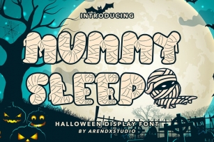 Mummy Sleep - Halloween Display Font Font Download