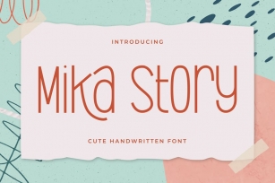 Mika Story – Cute Handwritten Font Font Download