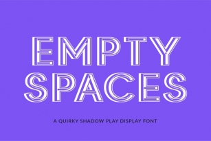 Empty Spaces Font Download