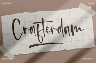 Crafterdam Handwritten Font LS Font Download