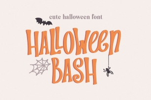 Halloween Bash a Cute for Crafters Font Download