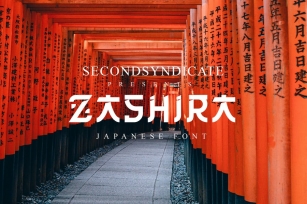 Zashira - Japanese Font Font Download