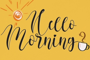 Hello Morning Font Download