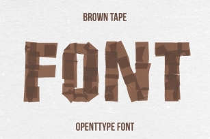 Brown Tape Font Download