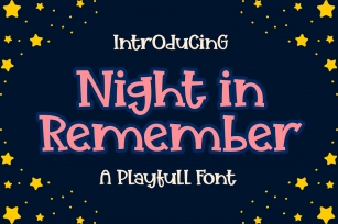 Night in Remember Font Download
