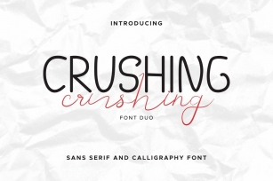 Crushing Duo Font Download