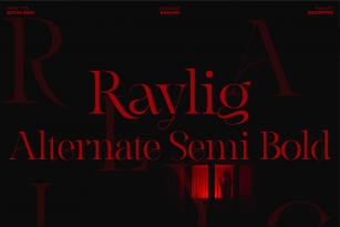 Raylig Alternate Semi Bold Font Download