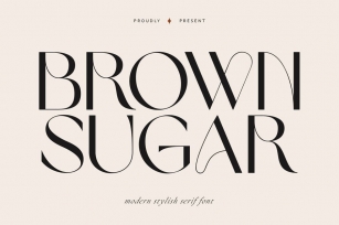 Brown Sugar | Modern Stylish Font Download