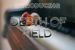 Depth of Field Font Download