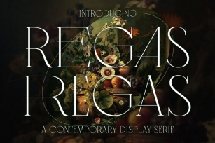 Regas Classic Vintage Display Serif Font Font Download