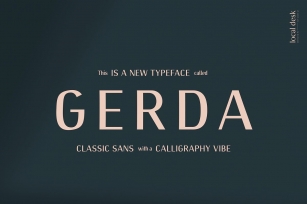 Gerda – Modern Sans w Classic Vibe Font Download