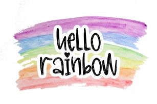 Hello Rainbow Font Download
