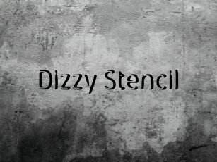 D Dizzy Stencil Font Download