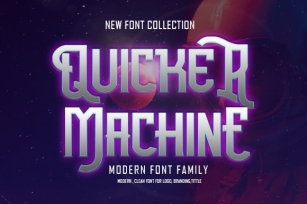 Quicker Machine Font Download