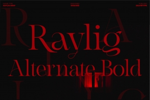 Raylig Alternate Bold Font Download