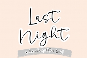 Last Night Font Download