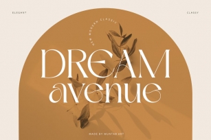 Dream Avenue | Modern Classic Font Download