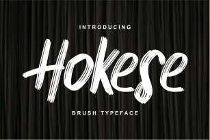 Hokese Brush Typeface Font Download